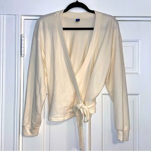 Cream Wrap Sweatshirt